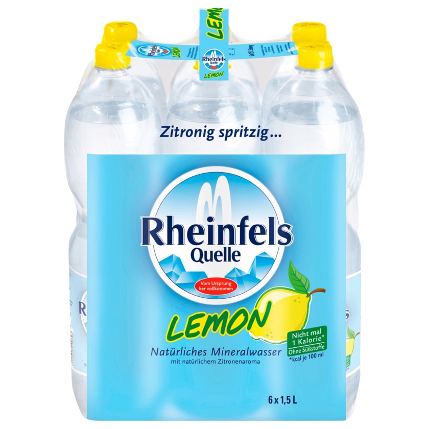 Rheinfels Quelle Mineralwasser Lemon 6x1,5l